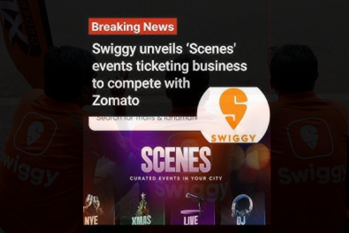 Swiggy introduces the ‘Scenes’ app for live events, aiming to compete with Zomato’s District app