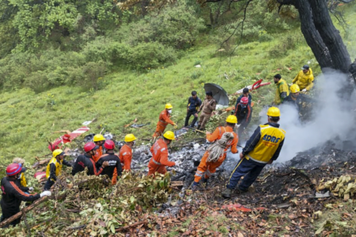 Kedarnath Tragedy: Helicopter Carrying Pilgrims Crashes Near Gaurikund, 7 Reported Dead